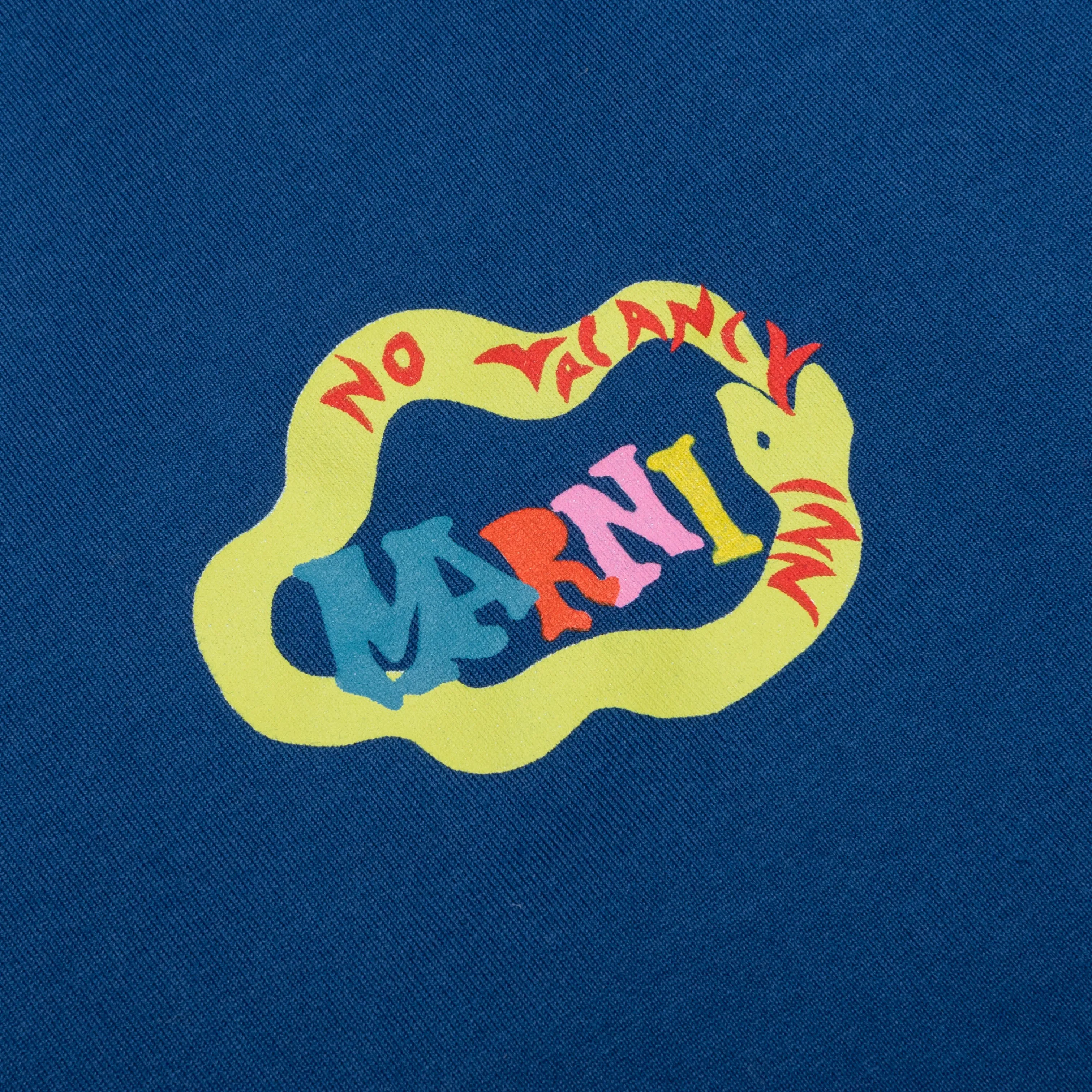 Marni x No Vacancy Inn Snake Logo T-Shirt - Royal