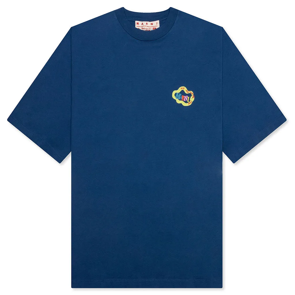 Marni x No Vacancy Inn Snake Logo T-Shirt - Royal