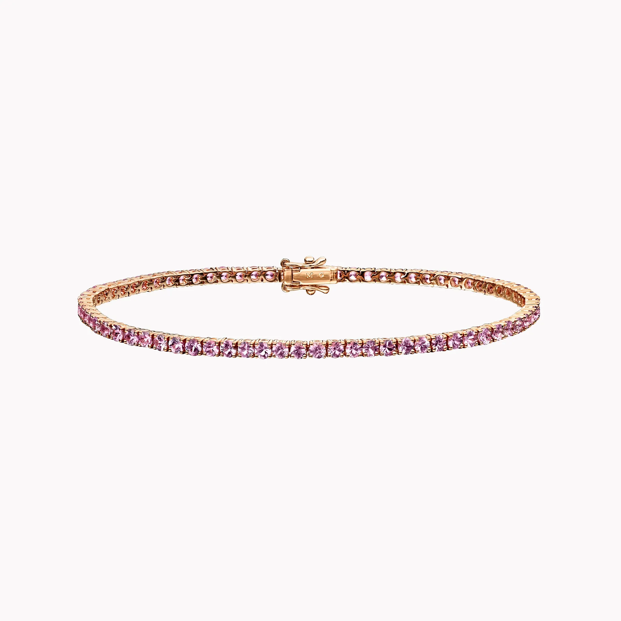 Medium Pink Sapphire Tennis Bracelet