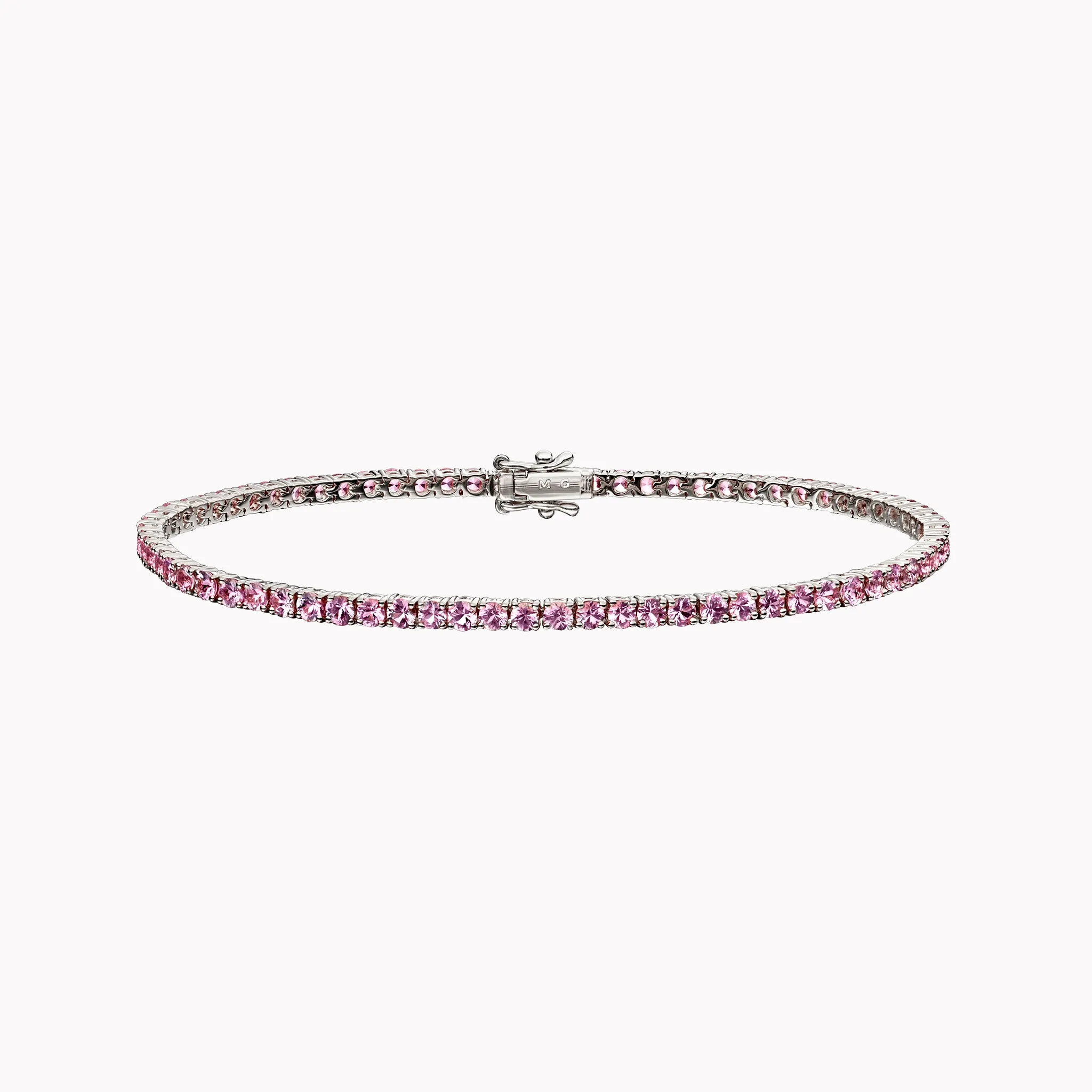 Medium Pink Sapphire Tennis Bracelet