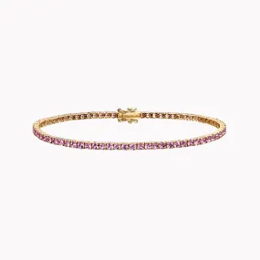 Medium Pink Sapphire Tennis Bracelet