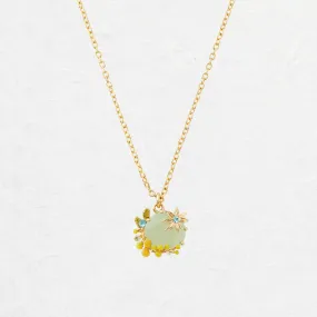 Mimosa and Star Pendant Necklace