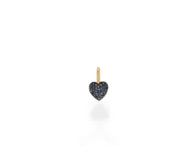 Mini Sapphire Heart Charm Only