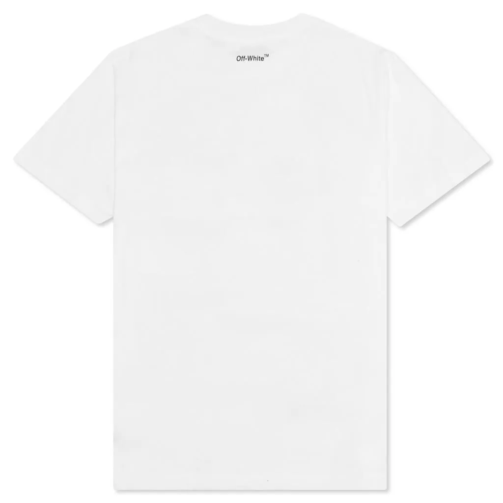 Mona Lisa Slim S/S Tee - White/Blue