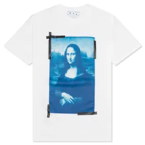 Mona Lisa Slim S/S Tee - White/Blue