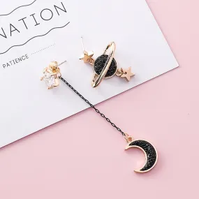 Moon Star Planet Earrings