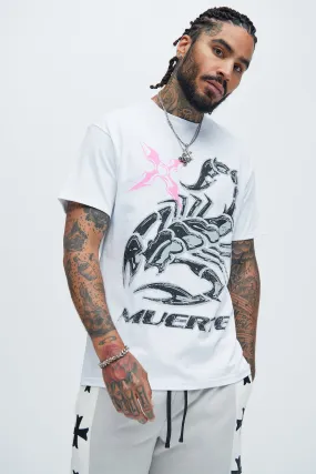 Muerte Scorpion Short Sleeve Tee - White