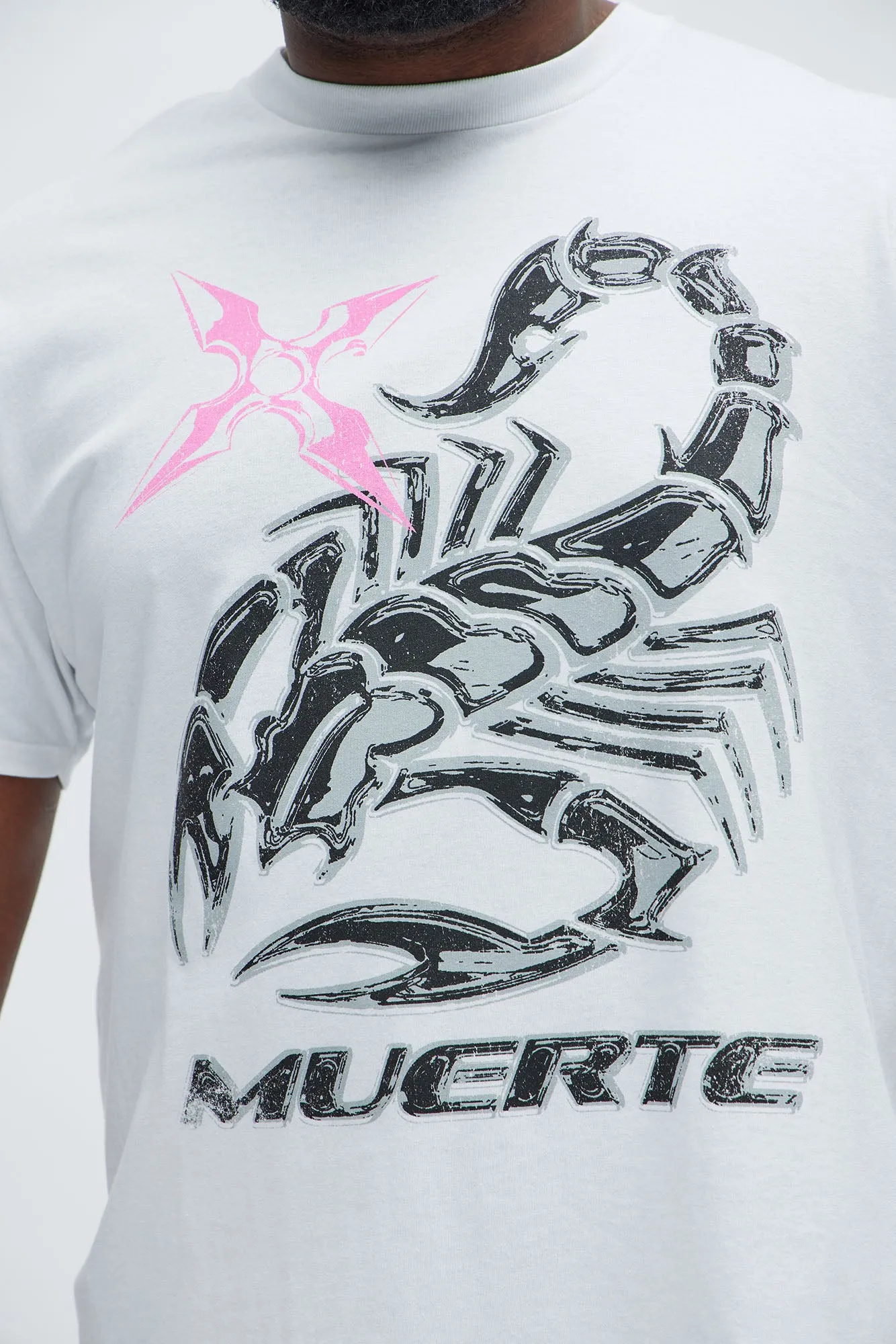 Muerte Scorpion Short Sleeve Tee - White