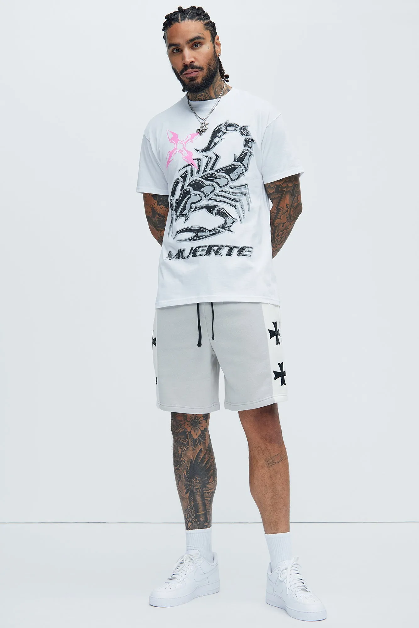 Muerte Scorpion Short Sleeve Tee - White