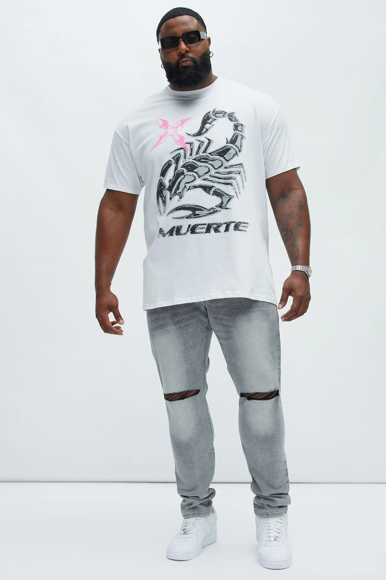 Muerte Scorpion Short Sleeve Tee - White