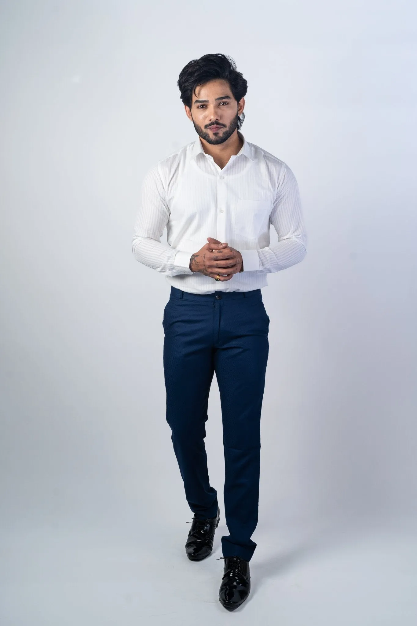 Navy Blue Color Formal Cotton Pant for Men