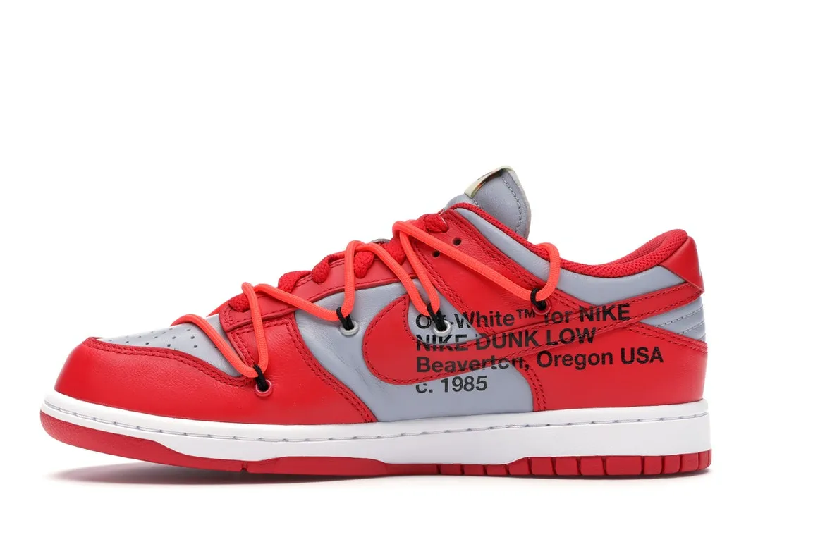 Nike x Off White Dunk Low "University Red"