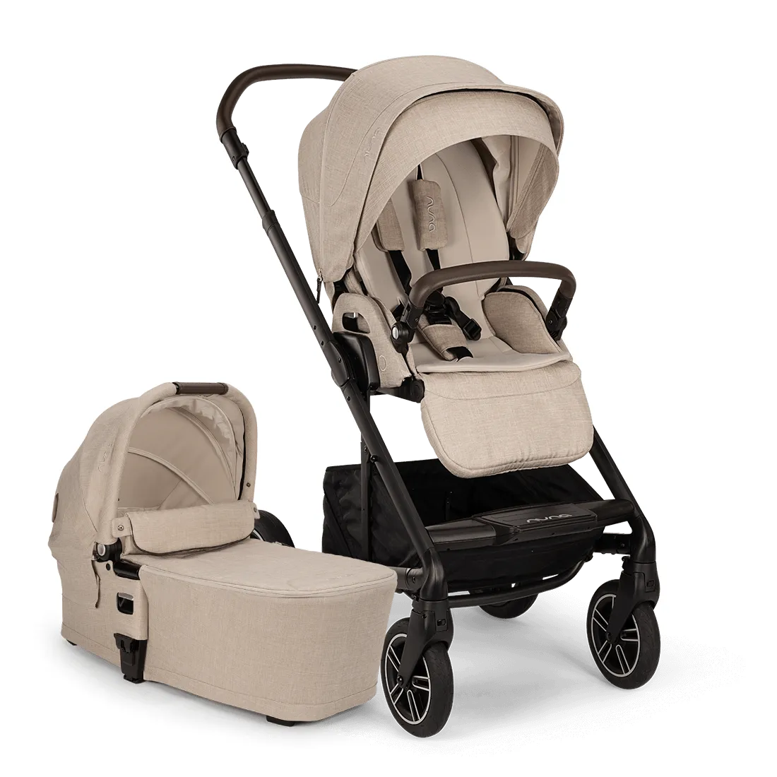 Nuna MIXX Next & PIPA Next Travel System - Biscotti