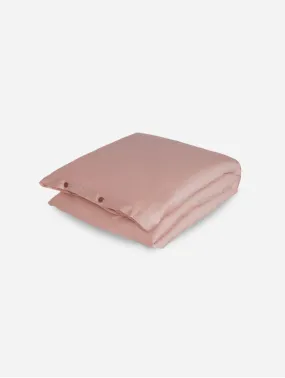 Organic Vegan Eucalyptus Silk Duvet Cover | Rose