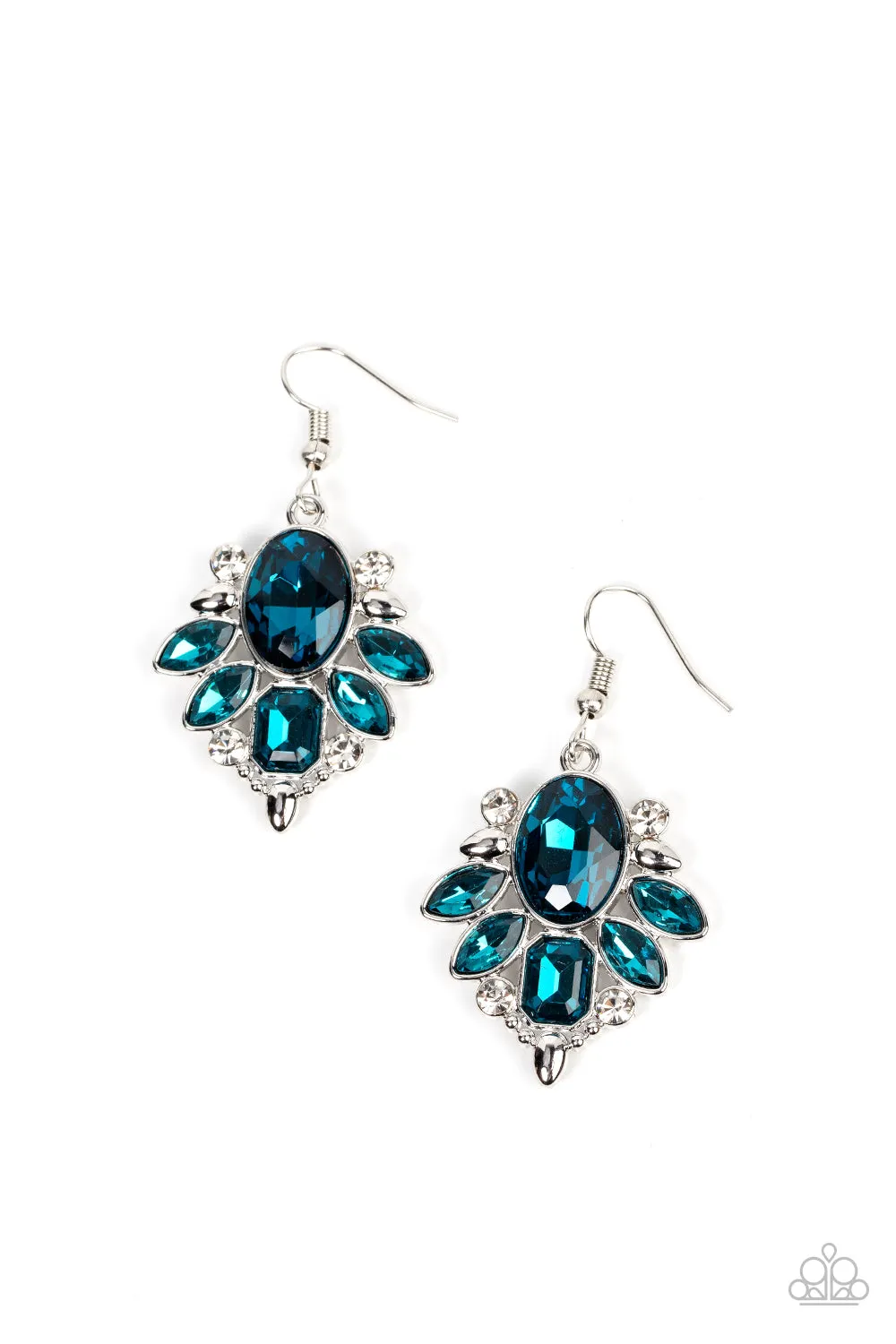 Paparazzi Glitzy Go-Getter - Blue Earring