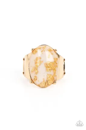 Paparazzi Gold Leaf Glam - Gold Ring