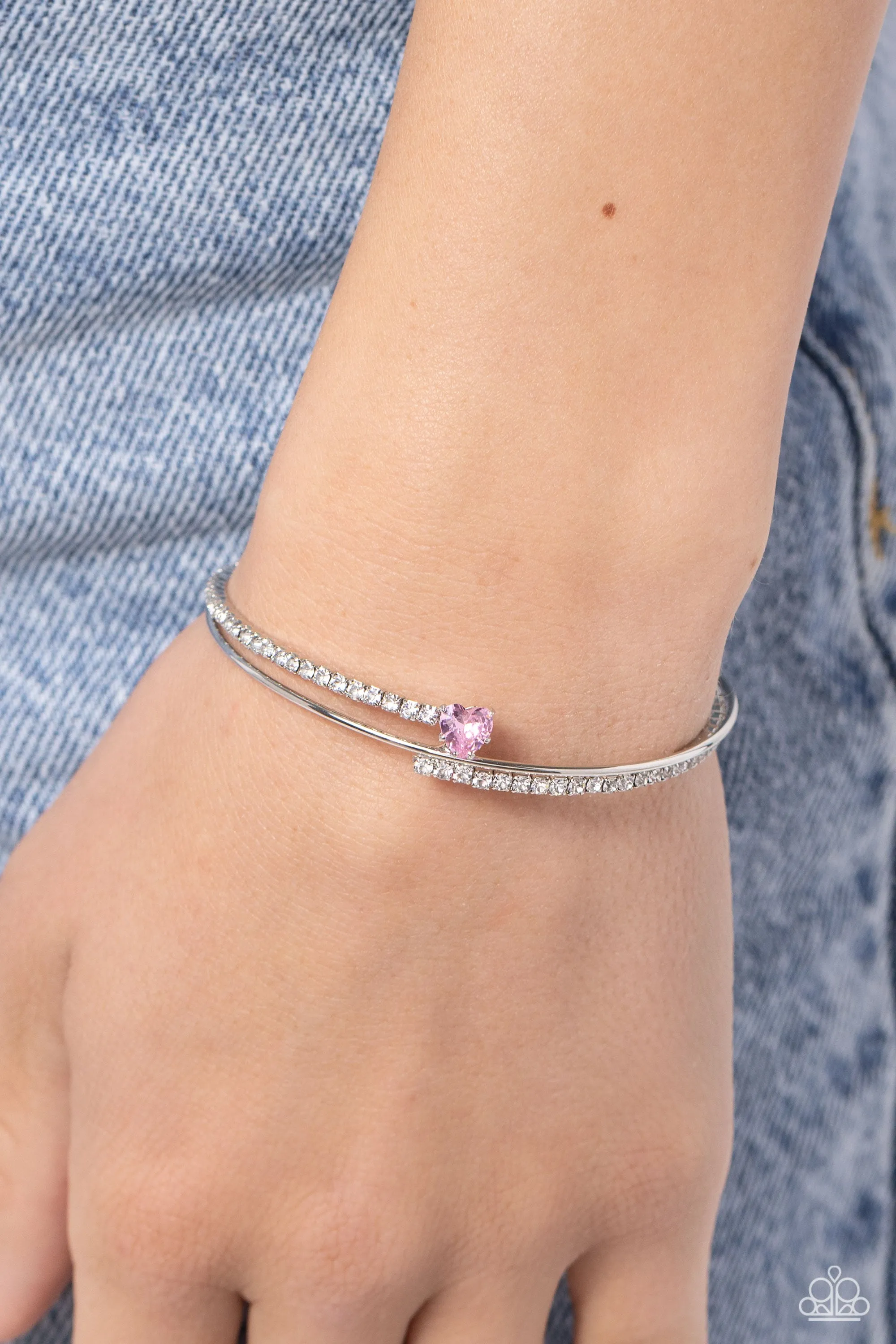 Paparazzi Sensational Sweetheart Pink Bracelet