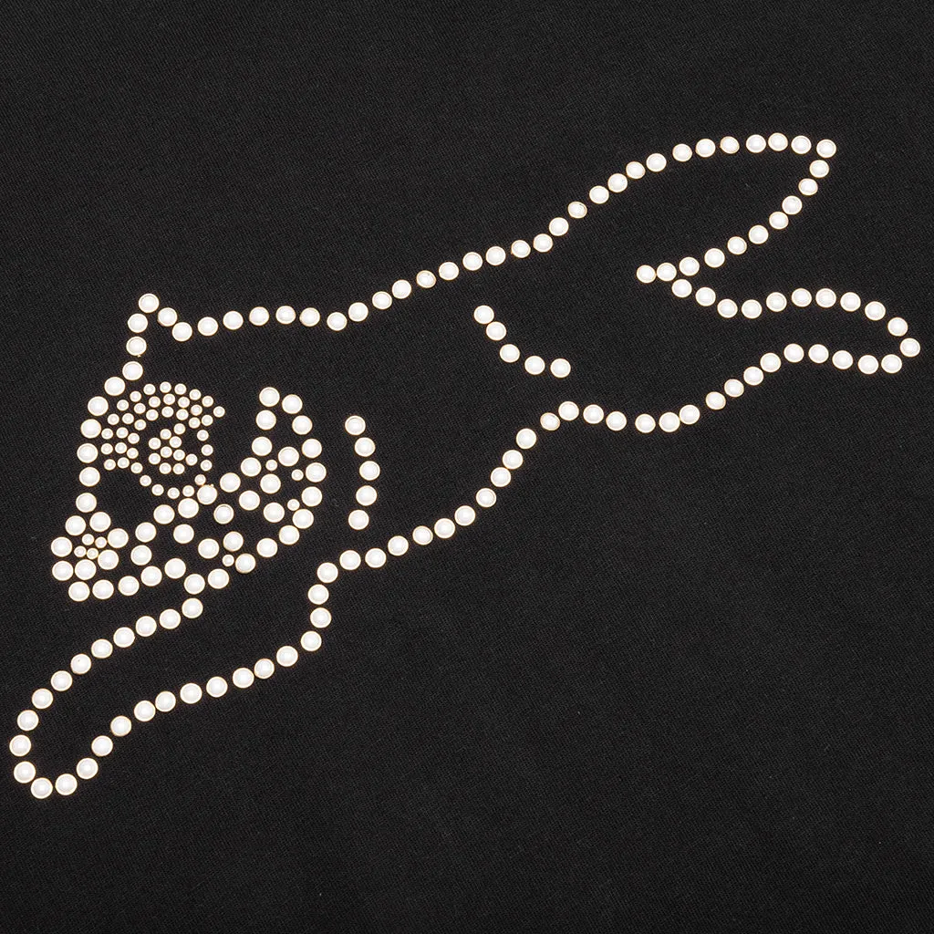 Pearl Beads S/S Tee - Black