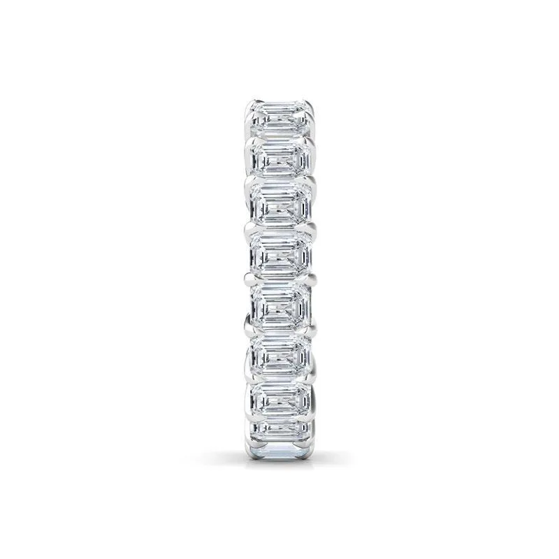 Petite Emerald Cut Diamond Eternity Band