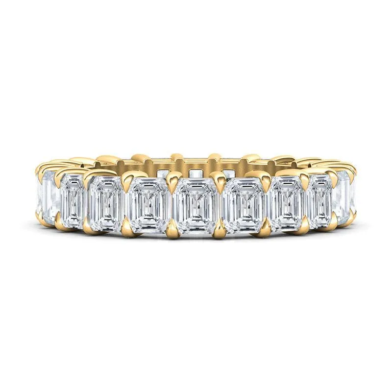 Petite Emerald Cut Diamond Eternity Band