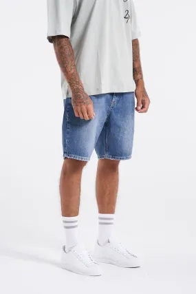 Premium Essential Basic Blue Denim Shorts