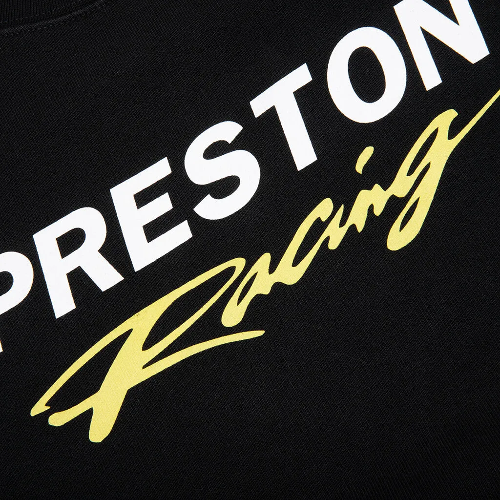 Preston Racing Crewneck - Black/White