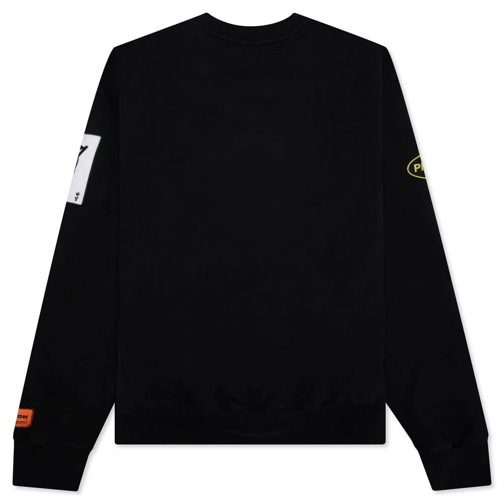 Preston Racing Crewneck - Black/White