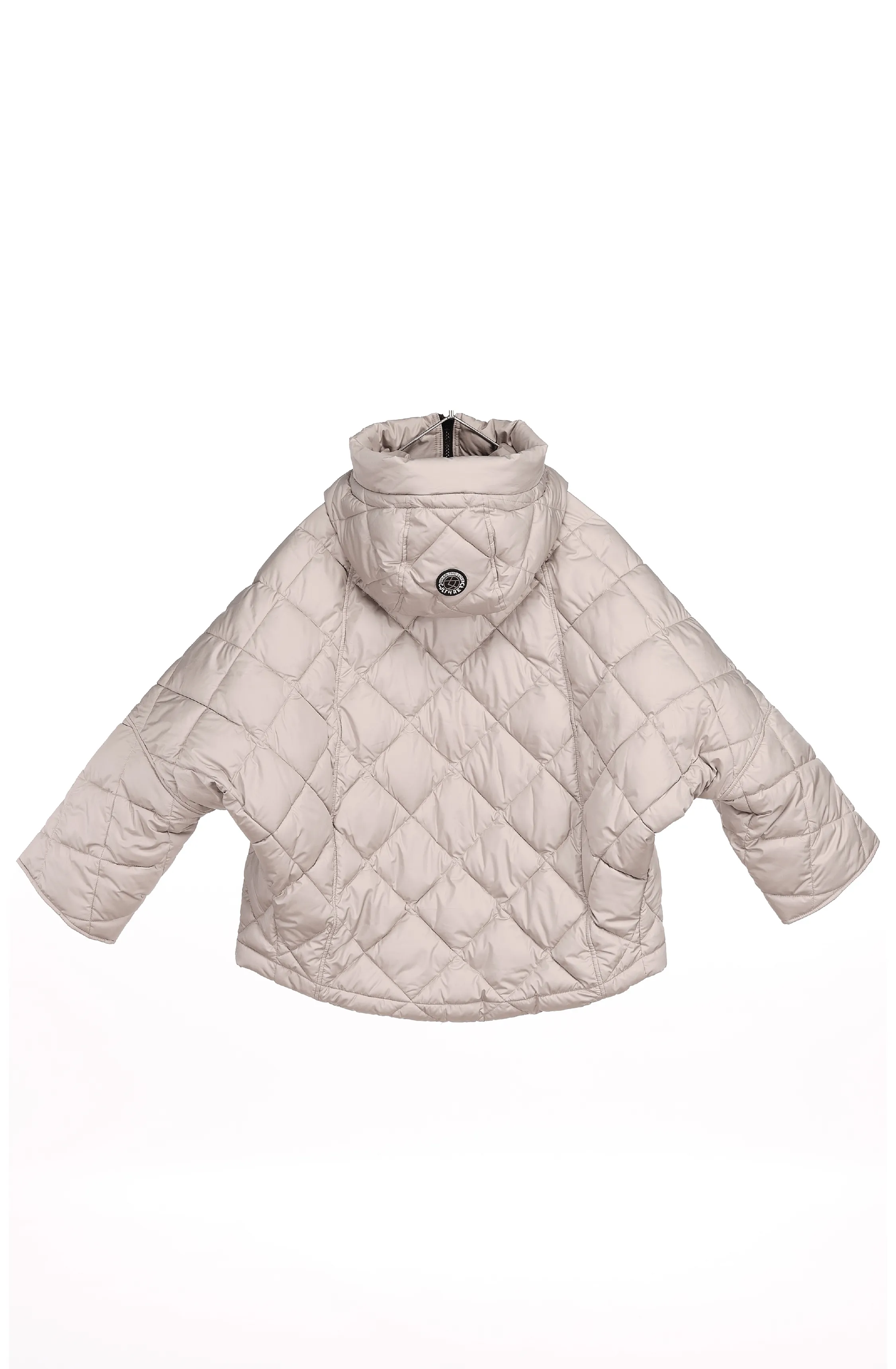 Princedale Recycled Vegan Short Cape Puffer Jacket | Beige