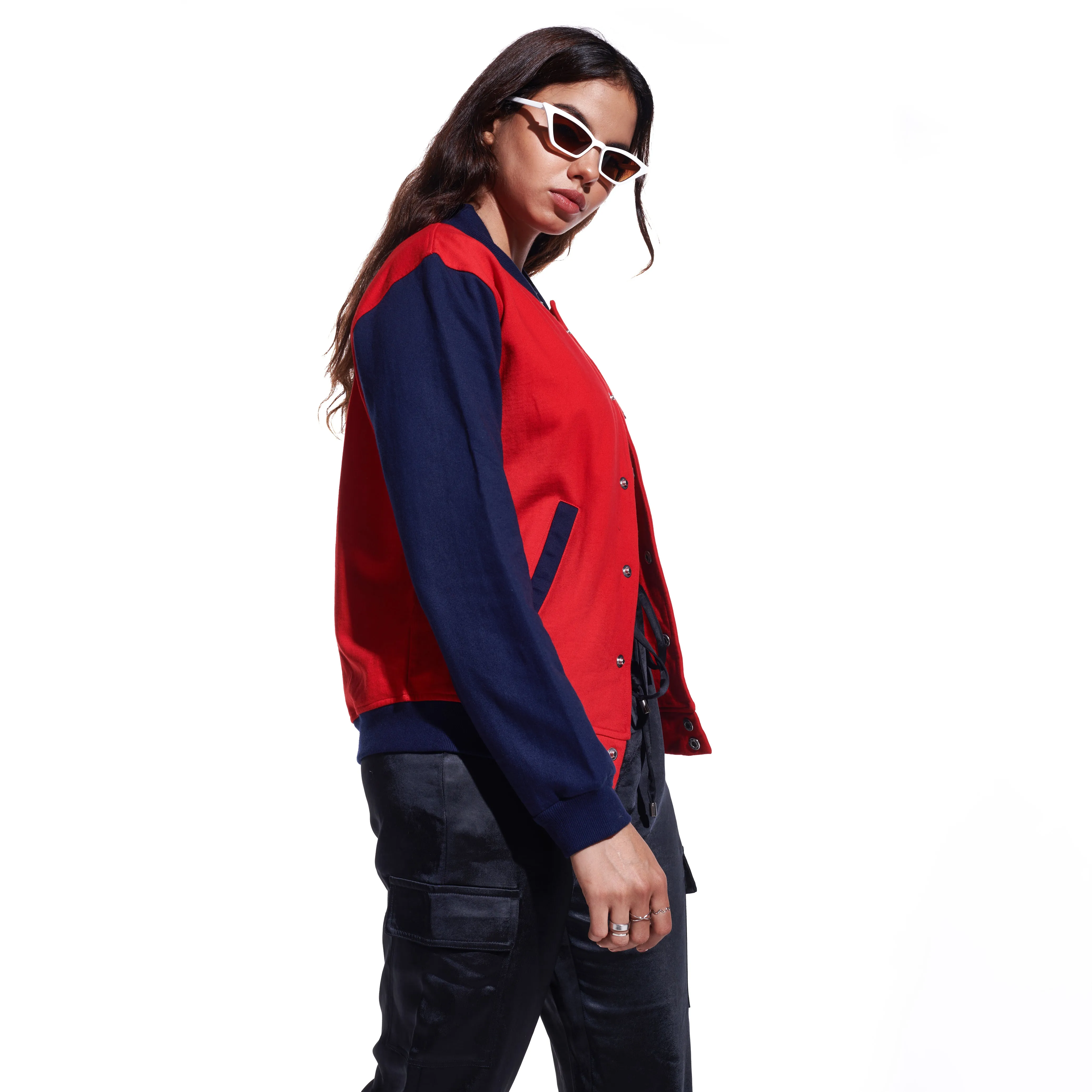 Red Unisex Varsity Jacket