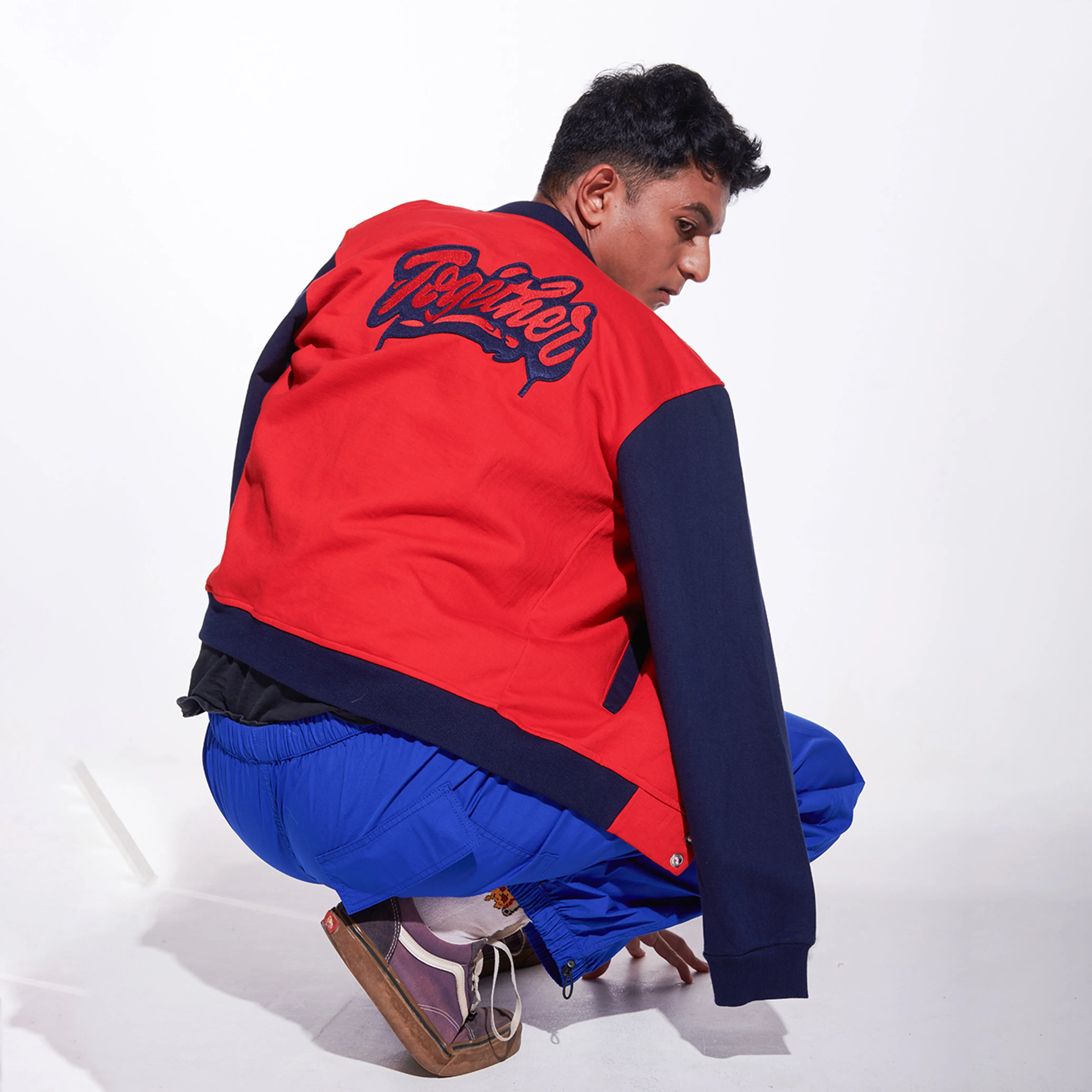 Red Unisex Varsity Jacket