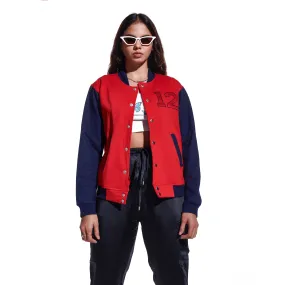 Red Unisex Varsity Jacket