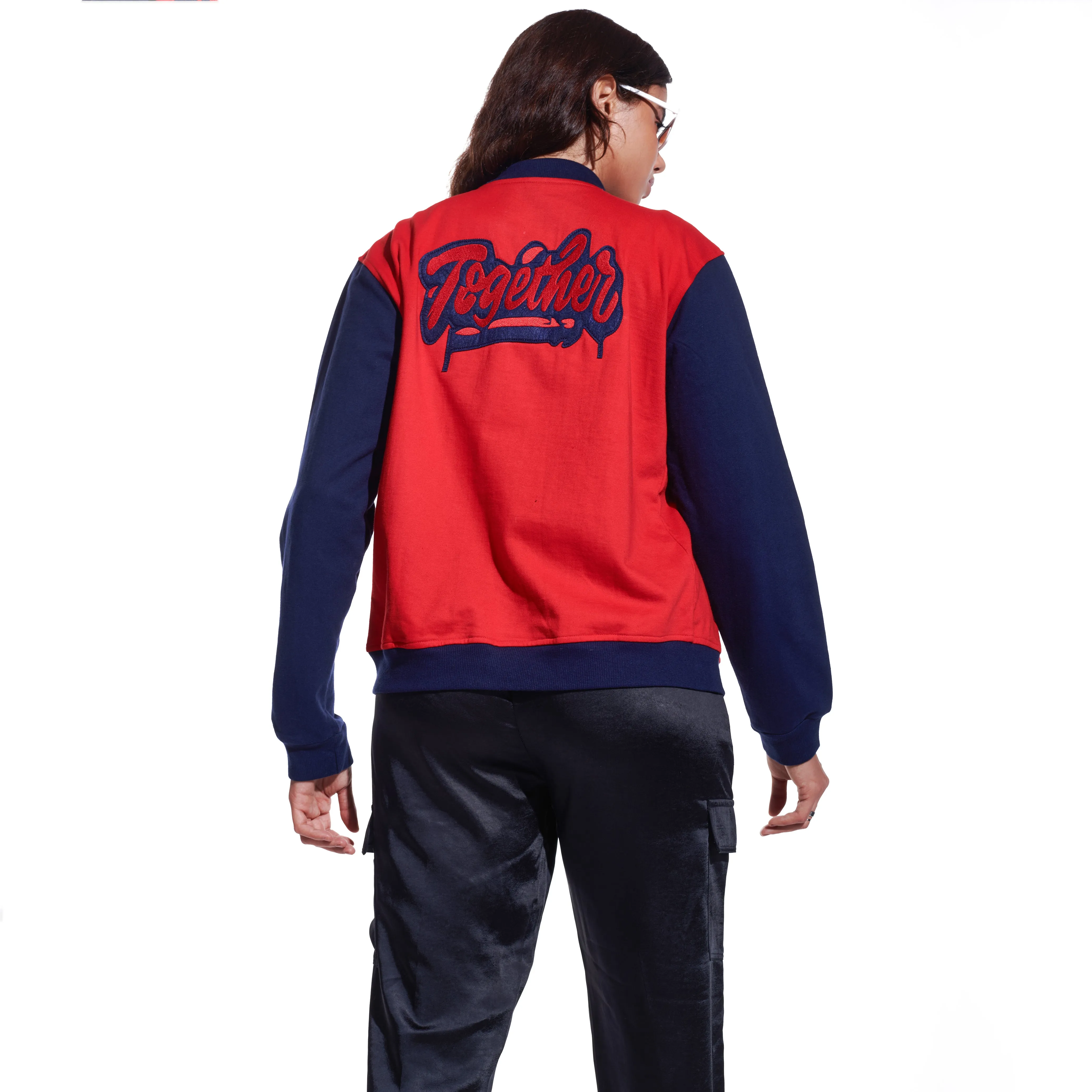 Red Unisex Varsity Jacket