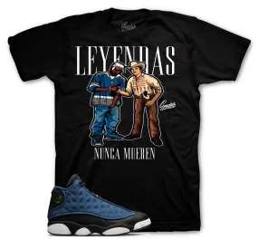 Retro 13 Brave Blue Shirt - Legends - Black