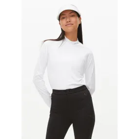 Rohnisch polo Adison long sleeve Blanc