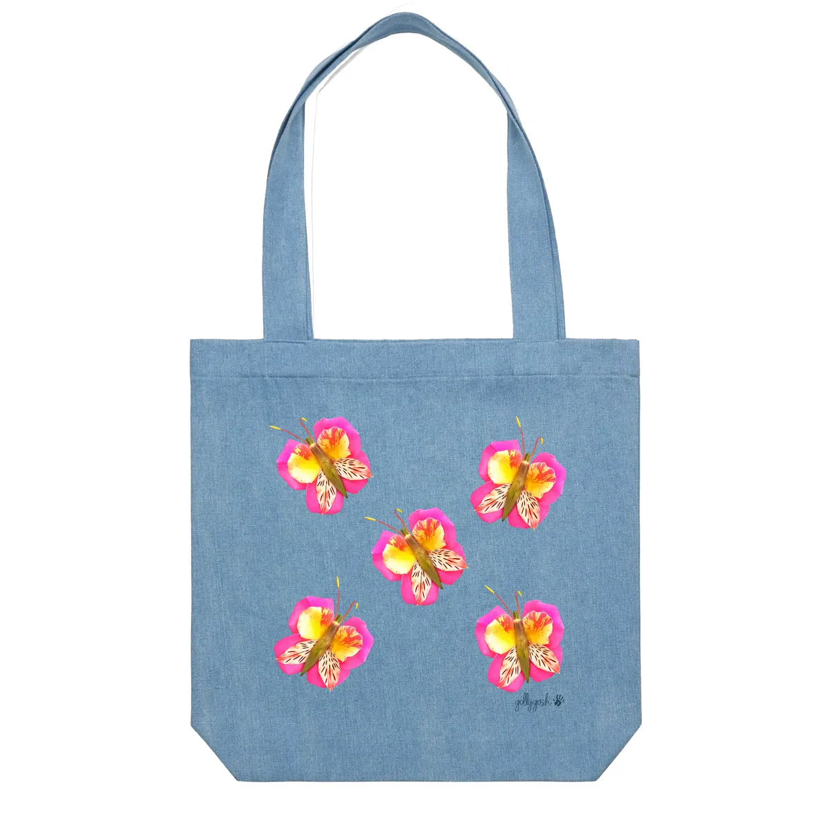 Rose Butterflies Tote Bag