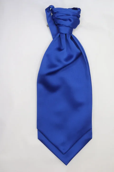 Royal blue Ruche Cravat