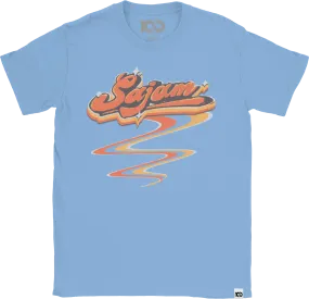 SAJAM 'Retro' T-Shirt - Blue