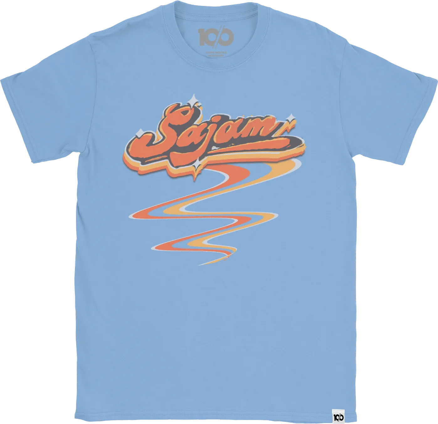 SAJAM 'Retro' T-Shirt - Blue