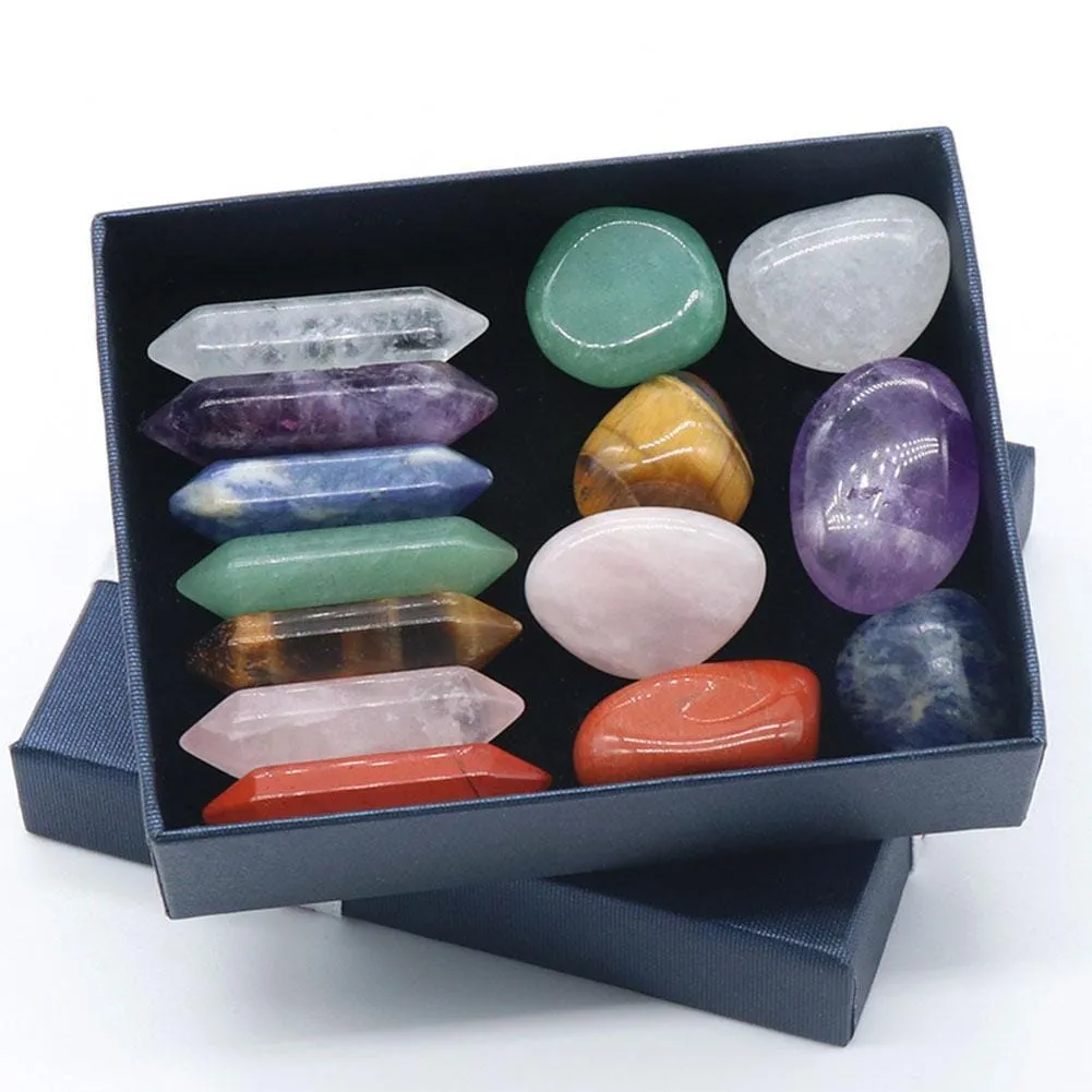 Seven Chakra Gift Box Healing Stones