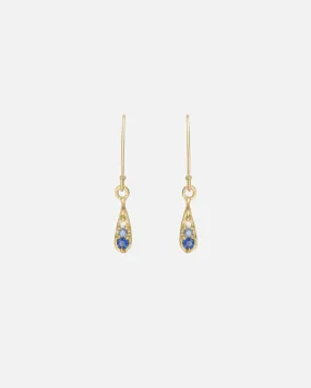 Silk / Gradient Blue Sapphire Earrings