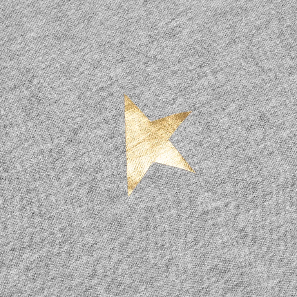 Star M's Regular T-Shirt - Melange Grey/Gold