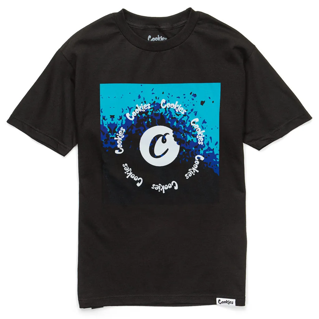 STEADY DRIP LOGO TEE BLACK/BLUE