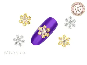 Stellar Crystal Snowflake Nail Metal Charm - 2 pcs (SN06)