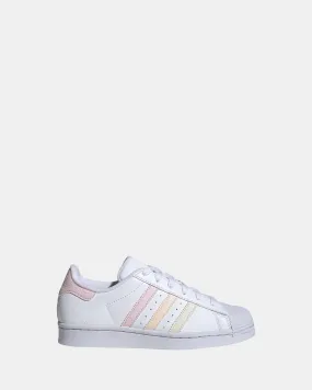 Superstar Foundation Grade School White/Pastel Multi