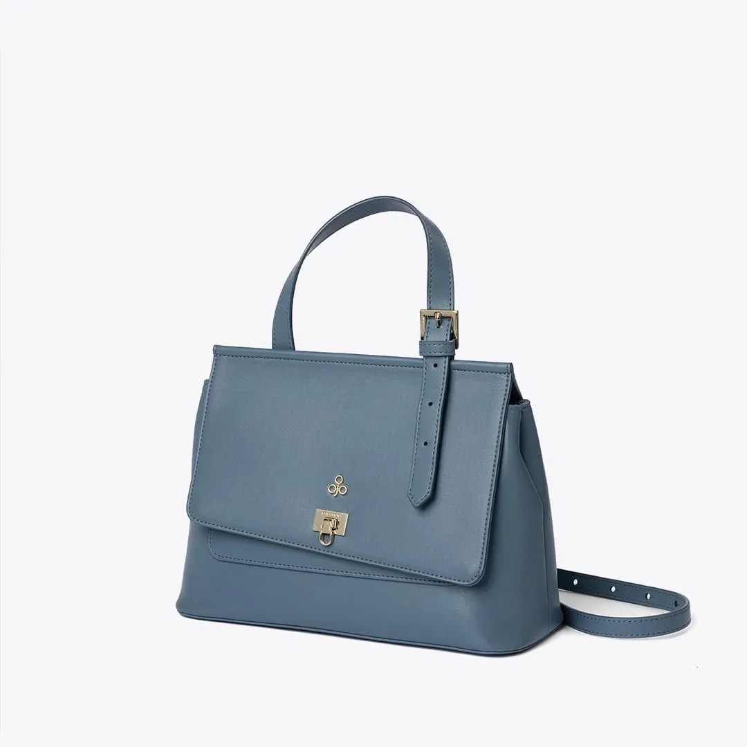 Tecla S Vegan Corn Leather Mini Handbag | Sky