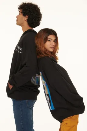 Unisex Black Oversized Hoodie