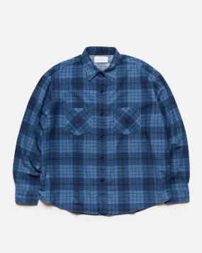 US2384 Checkered Shirt - Blue / Sax