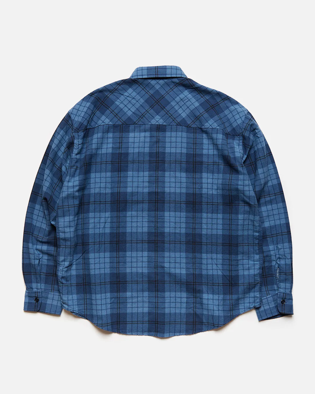 US2384 Checkered Shirt - Blue / Sax