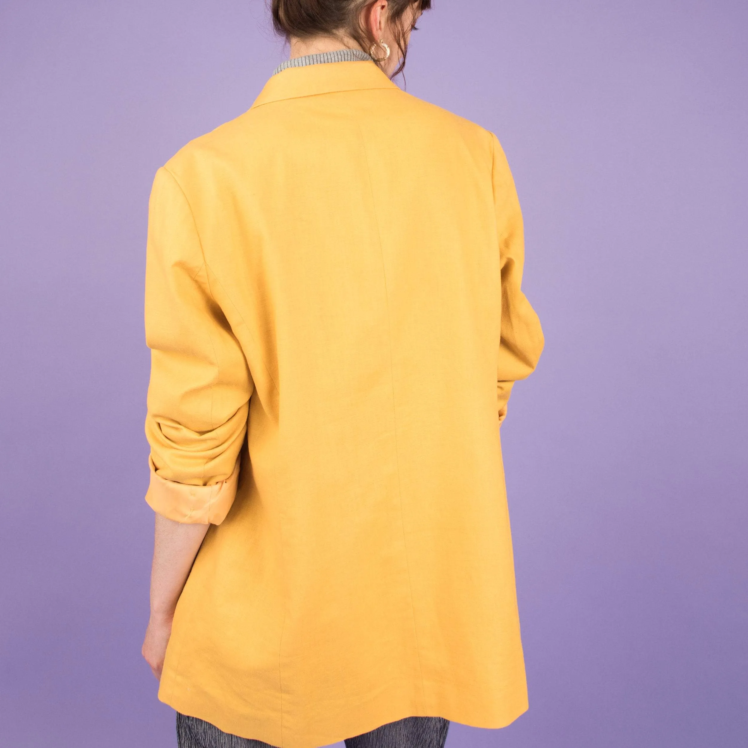 Vintage Canary Oversized Blazer (S/M)