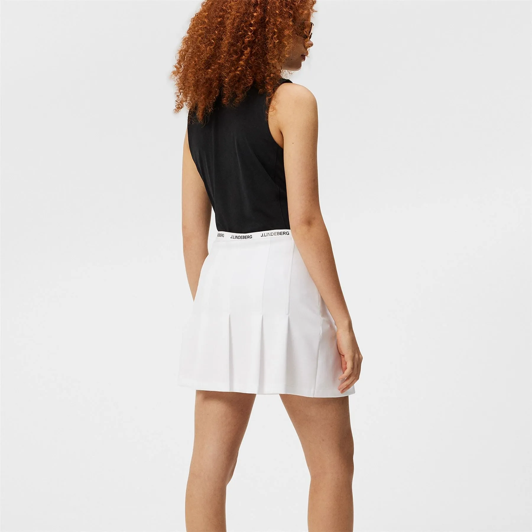 Womens Keisha Lux Bonded Skirt White - SS24